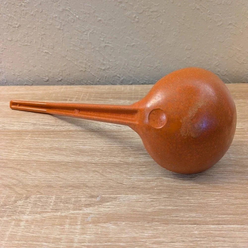 VTG Flintwood Orange Melamine Soup Ladle Long Handle Kitchen Serving Utensil‎